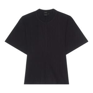 Proenza Schouler Eco Cotton Waisted T-Shirt Size Large Black